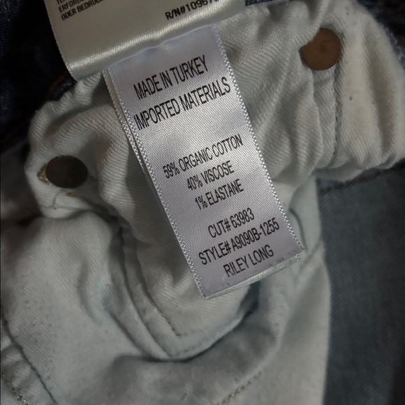 Agolde Riley Long High Rise Straight Jeans - Picture 5 of 6